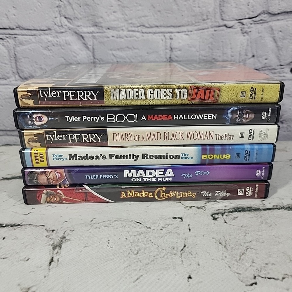 Tyler Perry Madea Movies DVD Lot Of 6 Comedies Halloween Goes To Jail Christmas